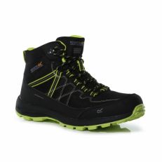 Regatta Men's Samaris Lite Waterproof Mid Walking Boots Black Lime Punch