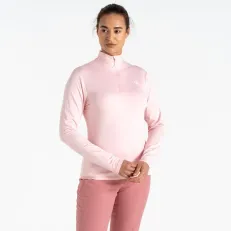 Dare2B Women's Lowline II Lightweight Core Stretch Ski Midlayer Crystal Rose