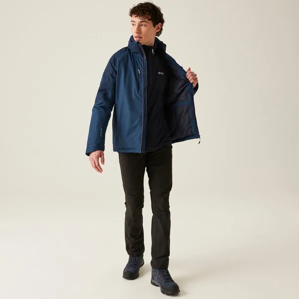 Regatta Men's Winter Calderdale II Waterproof Jacket Moonlight Denim Navy